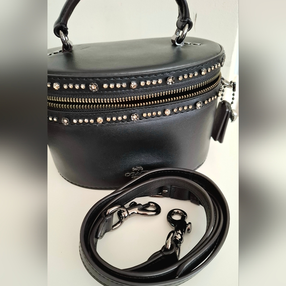 ❤️Coach x Selena Gomez collection Trail Bag With Crystal Embellishment 39292 - Picture 9 of 14